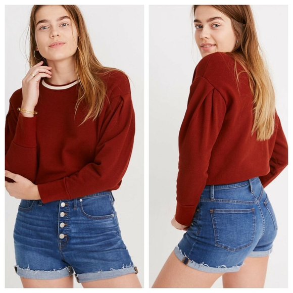 Madewell Pants - Madewell High Rise Button Fly Cut Off Jean Shorts